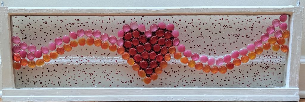 Candy Heart window