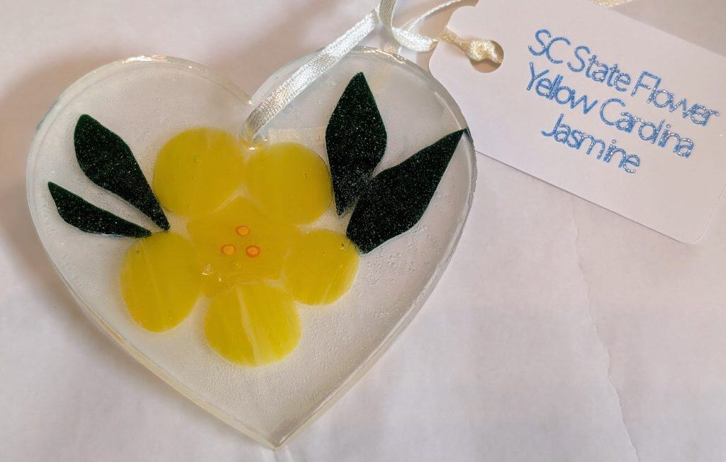 Carolina Jasmine suncatcher - frosted