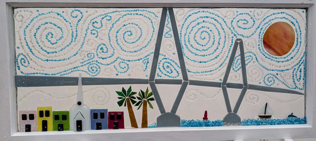 Cooper River Bridge Mosaic Window