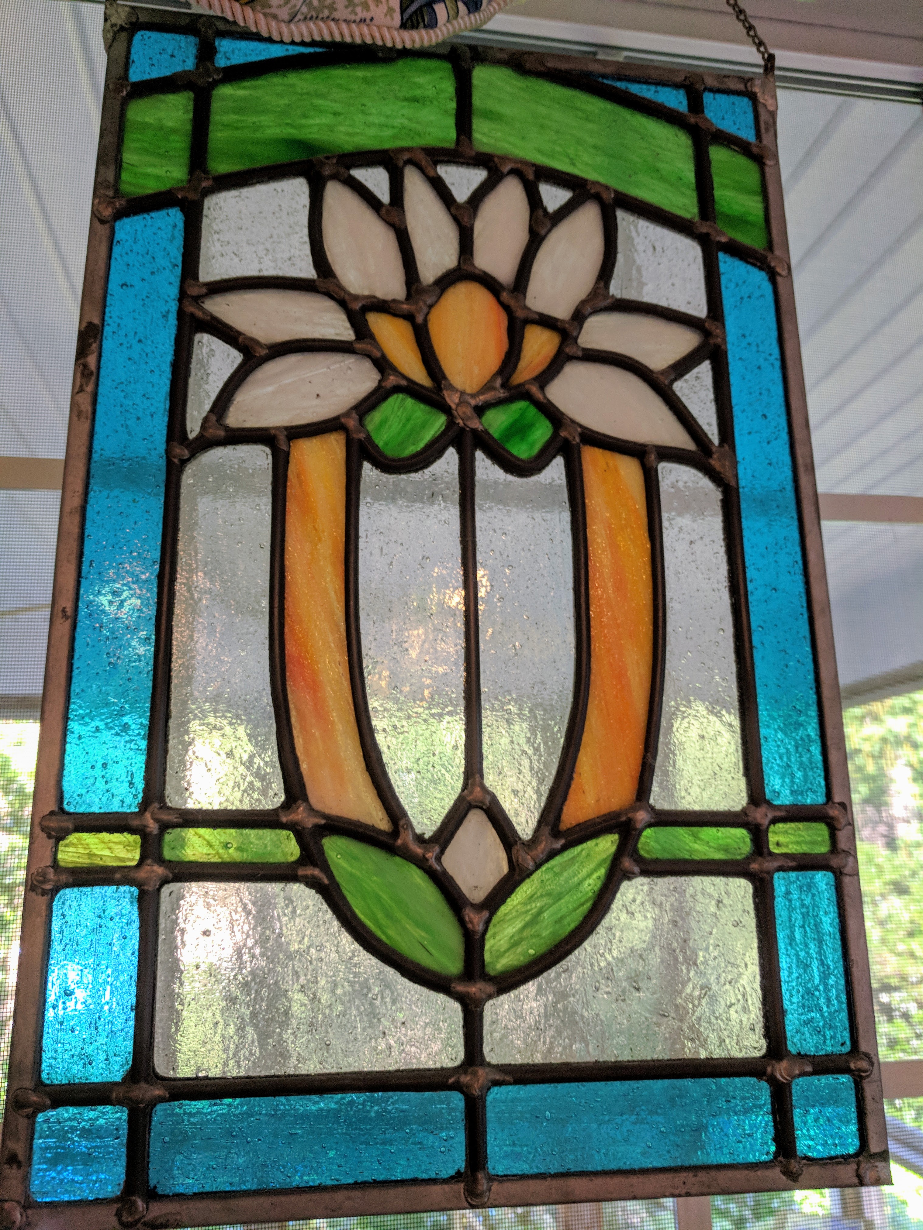 Art Deco Lily in lead